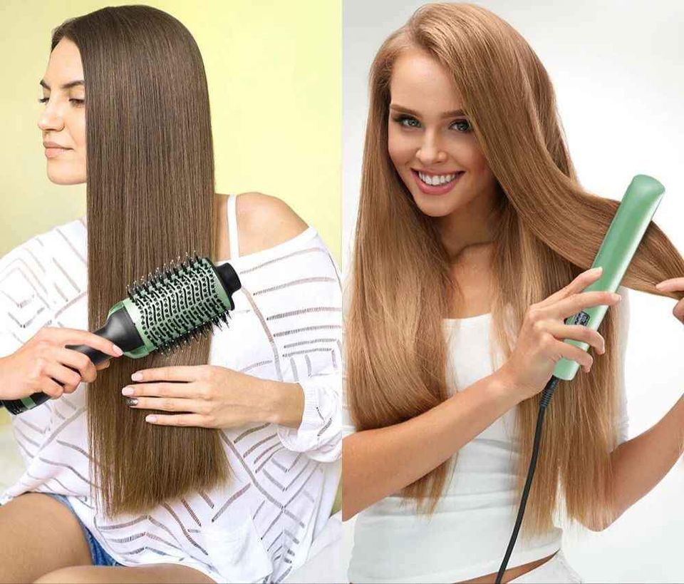 COMBO CEPILLO SECADOR + PLANCHA DE CABELLO