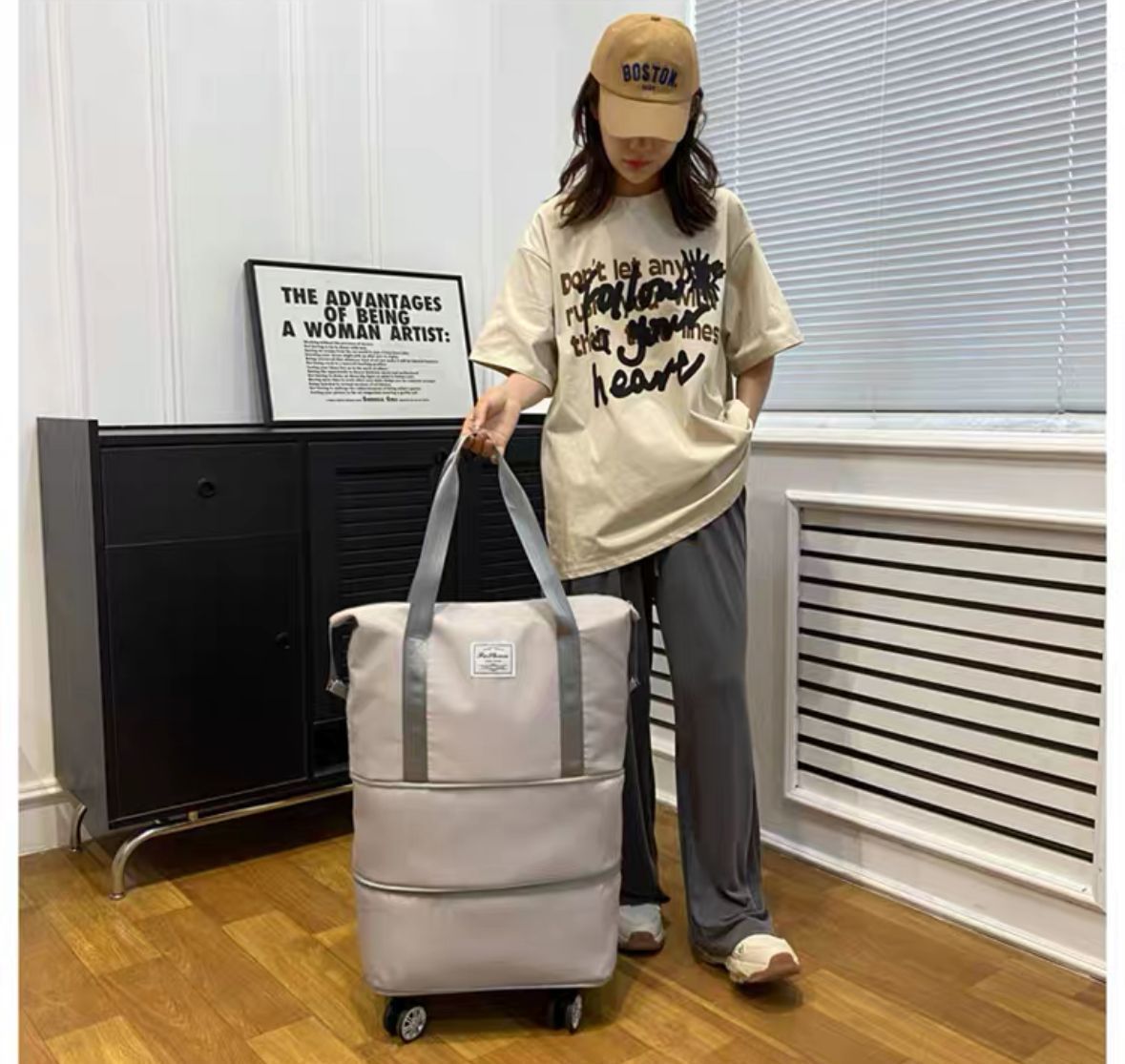 MORRAL EXPANDIBLE CON RUEDAS