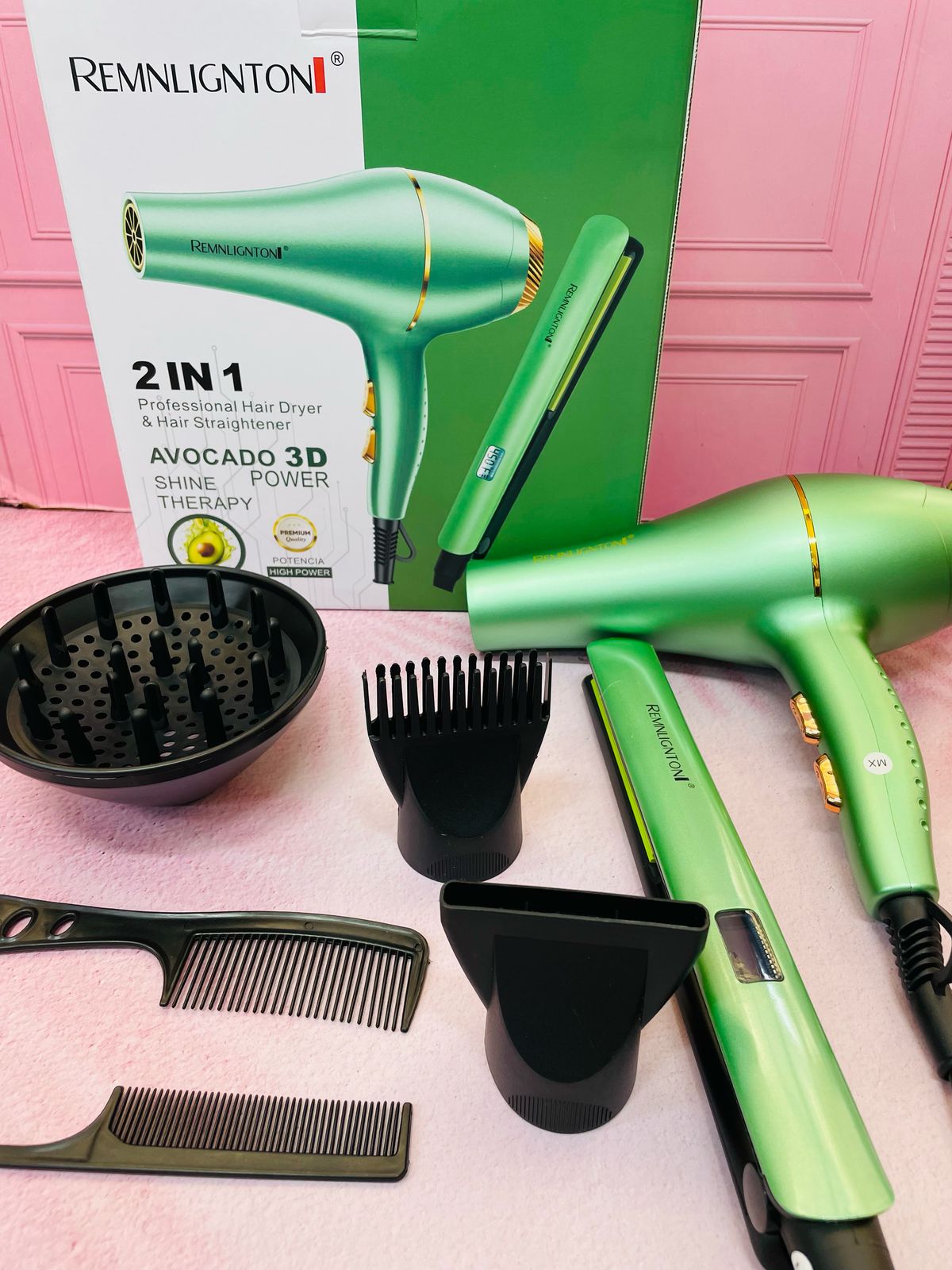COMBO SECADOR + PLANCHA DE CABELLO