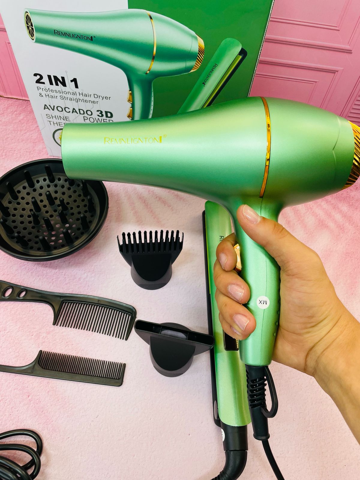 COMBO SECADOR + PLANCHA DE CABELLO