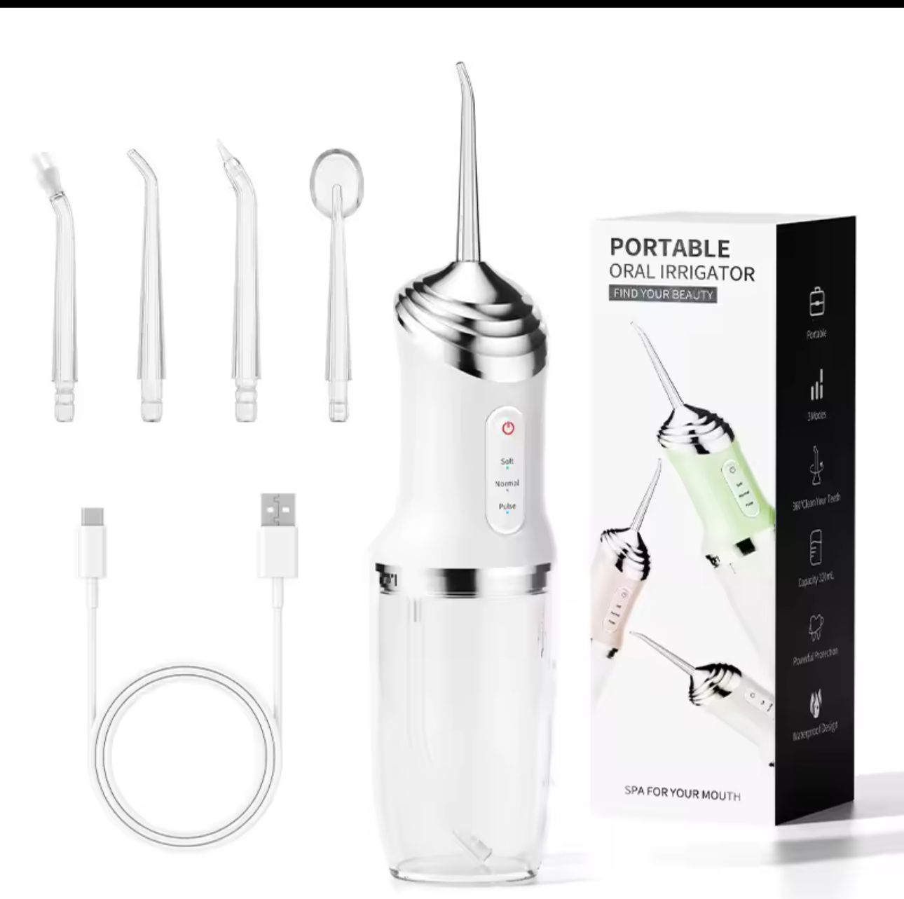 irrigador bucal recargable