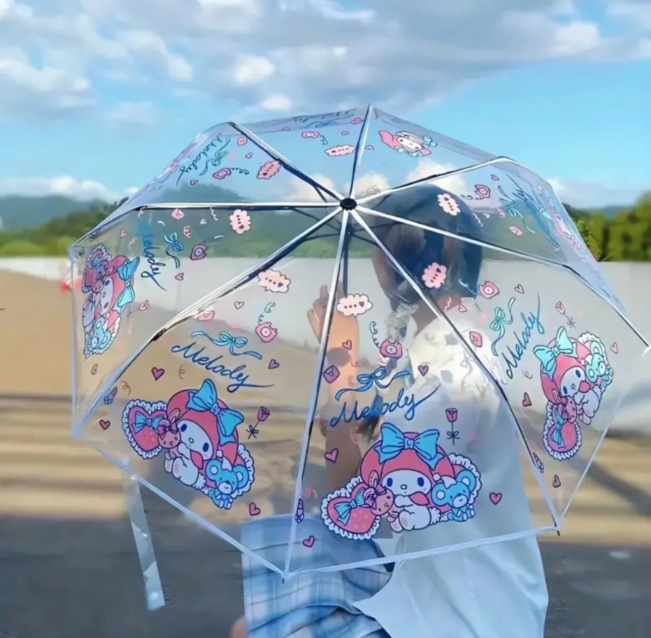 Sombrilla sanrio doble automatica