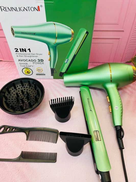 COMBO SECADOR + PLANCHA DE CABELLO